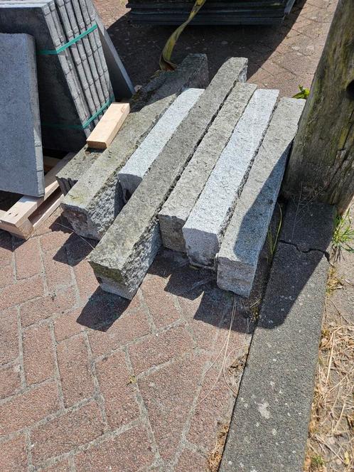 Granieten opsluitbanden ca 12 x 22 cm, Tuin en Terras, Bielzen en Borders, Zo goed als nieuw, Natuursteen, Minder dan 100 cm, Ophalen