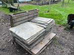 Leistenen uit oude boerderij, Doe-het-zelf en Verbouw, Tegels, Ophalen, 60 cm of meer, Gebruikt, 10 m² of meer