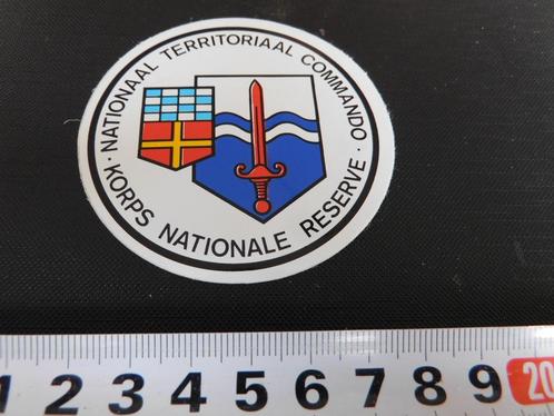 sticker Leger Korps Nationale Reserve Nationaal territoriaal, Verzamelen, Stickers, Zo goed als nieuw, Bedrijf of Vereniging, Ophalen