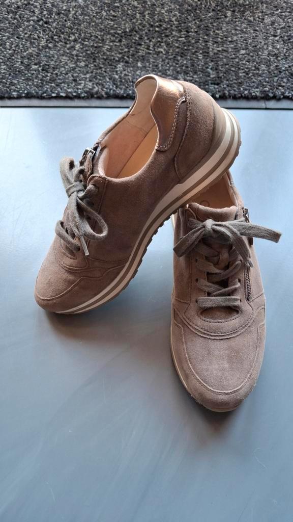 Gabor Leer Sneaker Dames - Maat 6,5 - Wijdte H, Kleding | Dames, Schoenen, Zo goed als nieuw, Sneakers of Gympen, Bruin, Ophalen of Verzenden