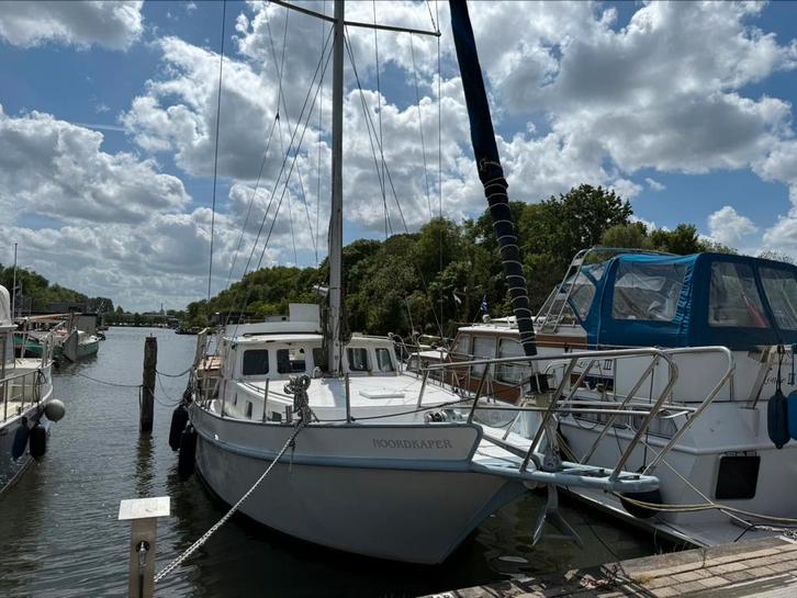Motorsailer ‘Noordkaper’ 14m, 1991., Watersport en Boten, Kajuitzeilboten en Zeiljachten, Zo goed als nieuw, Staal, Diesel, Ophalen