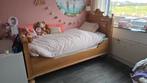 Antiek houten bed., Huis en Inrichting, Slaapkamer | Bedden, Gebruikt, 90 cm, Eenpersoons, Bruin