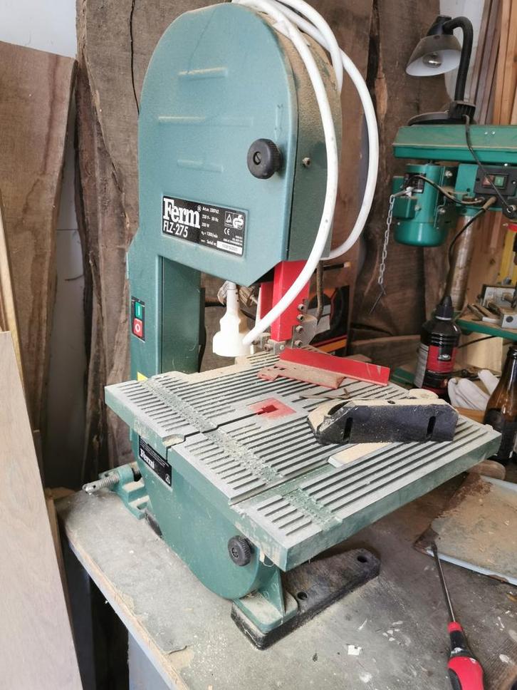 Kleine Bandzaagmachine - Ferm FLZ-275, Doe-het-zelf en Verbouw, Gereedschap | Zaagmachines, Gebruikt, Lintzaag, Minder dan 600 watt