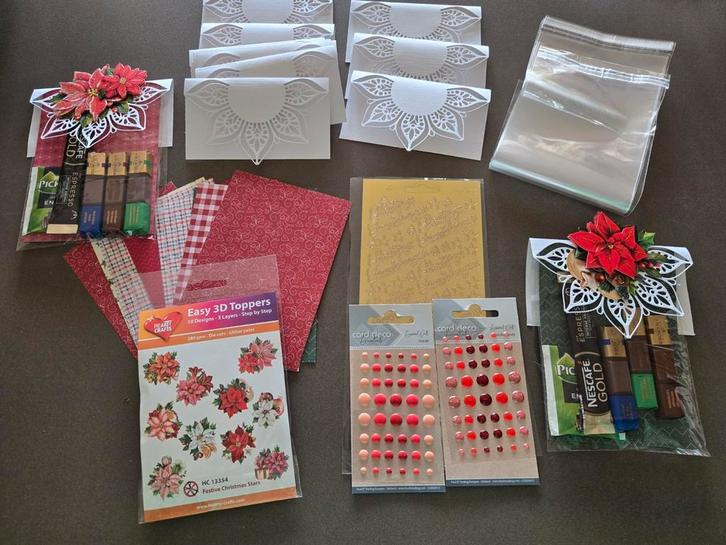 Hobbypakket voor 10 cadeauzakjes voor kerst, Hobby en Vrije tijd, Kaarten | Zelf maken, Zo goed als nieuw, Overige typen, Overige thema's