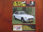 Auto Motor Klassiek 6 1992 MGB GT V8, DKW Racer 125 cc, Boeken, Auto's | Folders en Tijdschriften, Nieuw, Overige merken, Ophalen of Verzenden