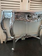 Zilverkleurige Sidetable 120 breed, Huis en Inrichting, Tafels | Sidetables, Ophalen, Gebruikt, 100 tot 150 cm, Brocante stijl