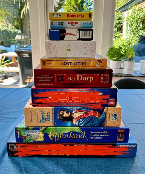 Spellenpakket met spellen van o.a. 999 Games, Hobby en Vrije tijd, Gezelschapsspellen | Overige, Zo goed als nieuw, Ophalen