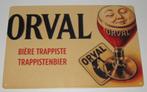 ORVAL BIER : Metalen Bord Orval Trappistenbier, Verzenden, Nieuw, Reclamebord, Plaat of Schild, Overige merken