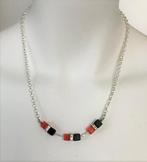 Beschrijving Exclusieve design ketting/collier handgemaakt, Met kristal, Verzenden, Nieuw, Steen of Mineraal