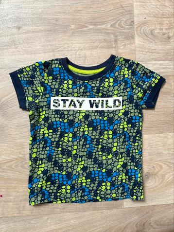 Shirt ‘STAY WILD’ van Blue Seven - maat 92