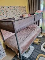 Gratis stapelbed met matrassen + kledingkast met spiegel, Ophalen of Verzenden, Zo goed als nieuw, Stapelbed