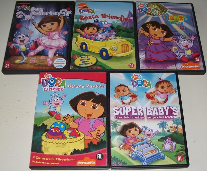 Dvd *** DORA *** 5 stuks, Cd's en Dvd's, Dvd's | Kinderen en Jeugd, Zo goed als nieuw, Tv fictie, Educatief, Alle leeftijden, Ophalen of Verzenden