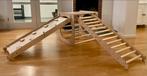 Houten Klimrek Kubus met Glijbaan & Ladder, Ophalen, Zo goed als nieuw