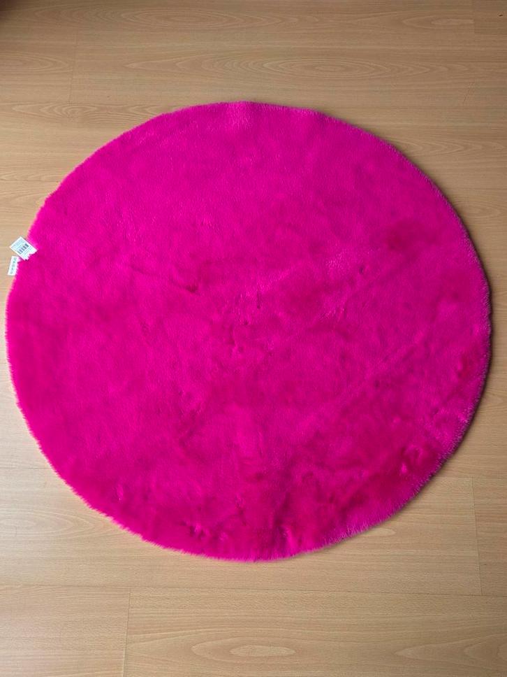 2 Roze Ronde Vloerkleden - Nieuw!, Huis en Inrichting, Stoffering | Tapijten en Kleden, Nieuw, 50 tot 100 cm, 50 tot 100 cm, Rond