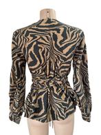 Ganni shirt lange mouw S, Bruin, Ganni, Ophalen of Verzenden, Zo goed als nieuw