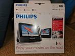 Philips DVD-speler auto, 2 schermen - Zo goed als nieuw!, Audio, Tv en Foto, Dvd-spelers, Dvd-speler, Philips, Draagbaar, Ophalen of Verzenden