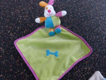 nieuw TIAMO knuffeldoekje/knuffellapje Happy Dog met geluid beschikbaar voor biedingen