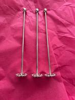 Drie verzilverde tonicstampers, vintage., Ophalen