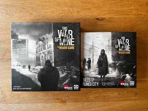 This War of Mine the Board Game + Tales from the Ruined City, Hobby en Vrije tijd, Gezelschapsspellen | Bordspellen, Zo goed als nieuw