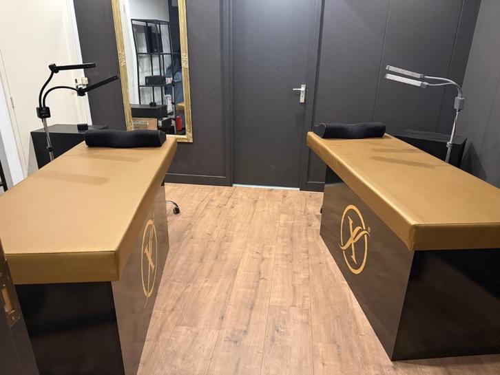 Lash wimper banken goud met zwart, Sieraden, Tassen en Uiterlijk, Uiterlijk | Cosmetica en Make-up, Zo goed als nieuw, Toebehoren