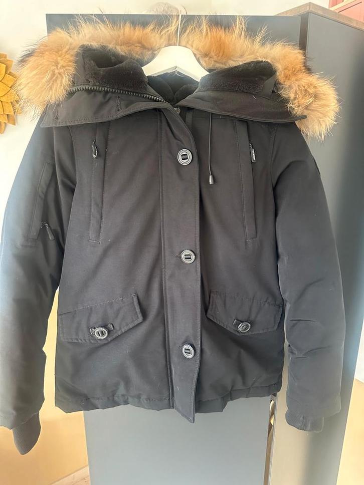 Helvetica winterjas dames, Kleding | Dames, Jassen | Winter, Gedragen, Maat 34 (XS) of kleiner, Zwart, Ophalen of Verzenden
