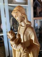 HoutSnijwerk, Madonna mit Kind 44 cm, Antiek en Kunst, Kunst | Beelden en Houtsnijwerken, Ophalen of Verzenden