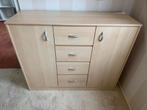 Dressoir, 4 laden en 2 deurtjes, Huis en Inrichting, Kasten | Dressoirs, Ophalen, 100 tot 150 cm, Zo goed als nieuw, Grenenhout