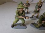 Vintage Airfix. 9 X U.K/AUSTRALIAN JUNGLE SOLDIERS (Diorama), Ophalen of Verzenden, Gebruikt, 1:35 tot 1:50, Figuur of Figuren