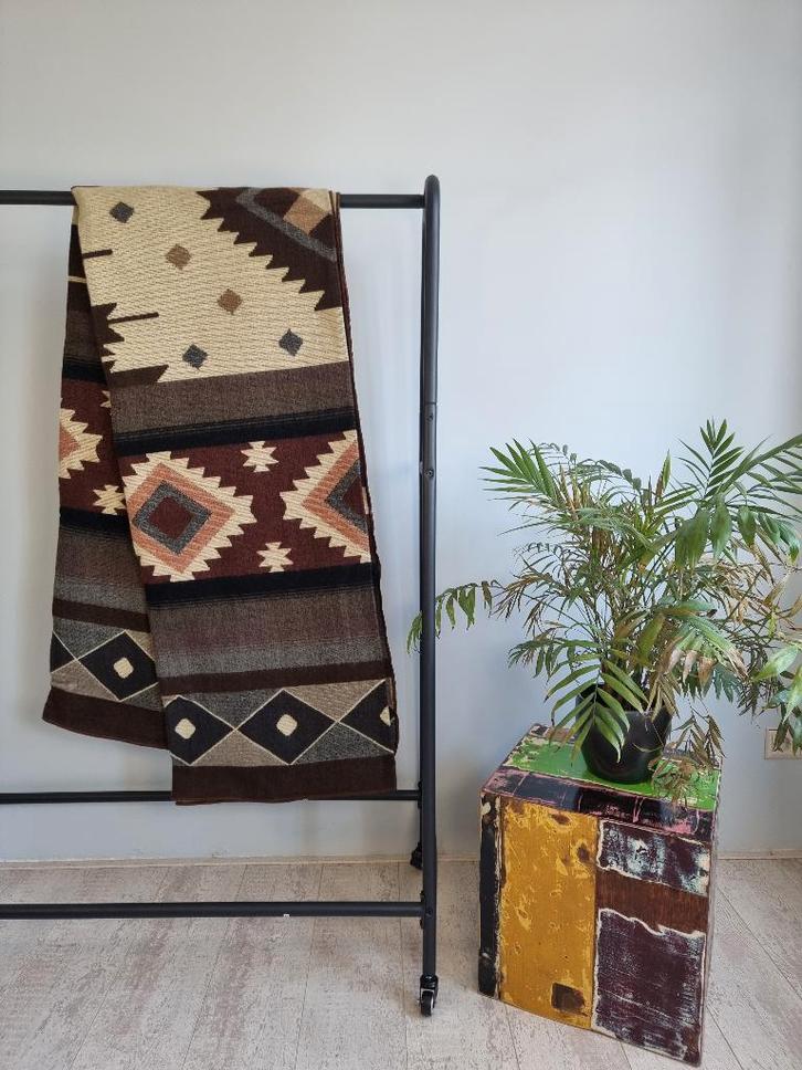 Alpaca wollen plaid/deken uit Zuid-Amerika, Huis en Inrichting, Woonaccessoires | Plaids en Woondekens, Nieuw, Ophalen of Verzenden