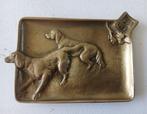 Vintage bronzen asbak met honden, Antiek en Kunst, Antiek | Koper en Brons, Ophalen of Verzenden, Brons