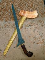 Antieke Keris Tilam Upih Pamor Tumpuk Gayaman Solo SVC49, Antiek en Kunst, Verzenden