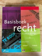 (Studie)boek: Basisboek - Recht, Ophalen of Verzenden, Zo goed als nieuw, HBO, Edu actief
