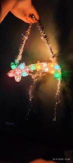 Vintage vallende ster kerstverlichting wanddecoratie, Diversen, Kerst, Ophalen of Verzenden, Gebruikt