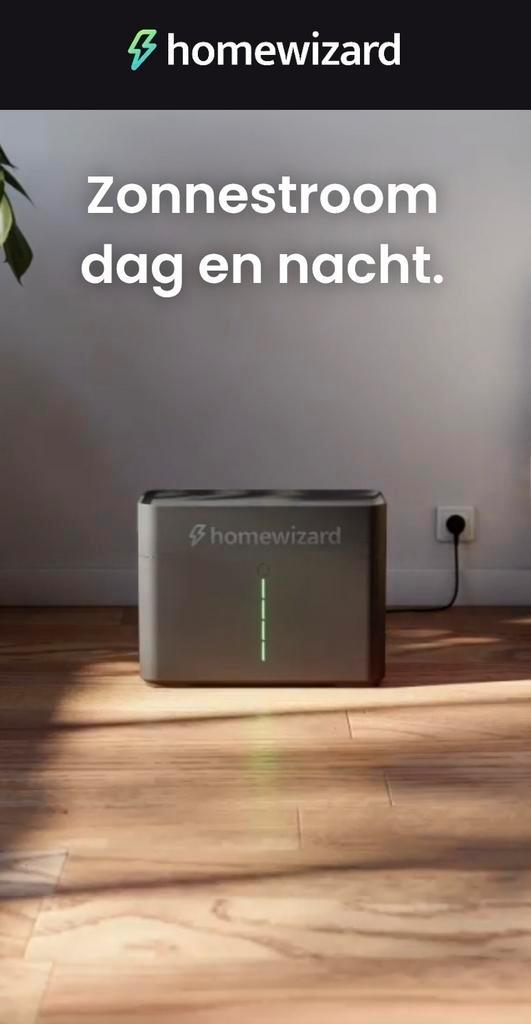 HomeWizard Plug-In Battery - Zonnestroom Opslag, Audio, Tv en Foto, Accu's en Batterijen, Ophalen of Verzenden