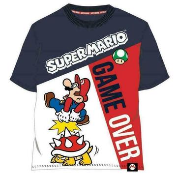 Super Mario T-shirt - Game Over - Maat 110 beschikbaar voor biedingen