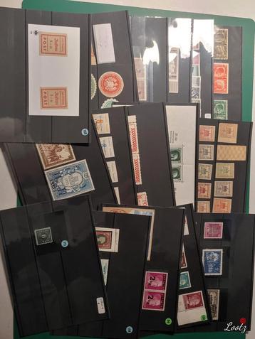 Postzegels duitse rijk op 17 kaartjes beschikbaar voor biedingen