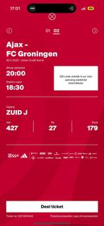 Ajax - Groningen vak 427, Eén persoon