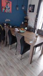Te koop 6 persoons eethoek., Huis en Inrichting, Tafels | Eettafels, Ophalen, 200 cm of meer, 50 tot 100 cm, Zo goed als nieuw
