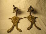 2x art nouveau wandlampjes van koper, Verzenden