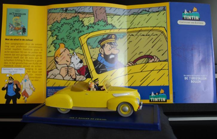 Kuifje auto No. 12 De cabriolet van kapitein Haddock, Hobby en Vrije tijd, Modelauto's | 1:43, Zo goed als nieuw, Auto, Overige merken