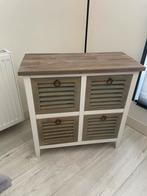 Te koop. Kastje met 4 louvre laatjes, Ophalen, Gebruikt, 50 tot 100 cm, 3 of 4 laden