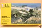 ROWASP | Heller 1/72 US 1/4 Ton Willy's Jeep and Trailer, 1:50 of kleiner, Heller, Nieuw, Ophalen of Verzenden