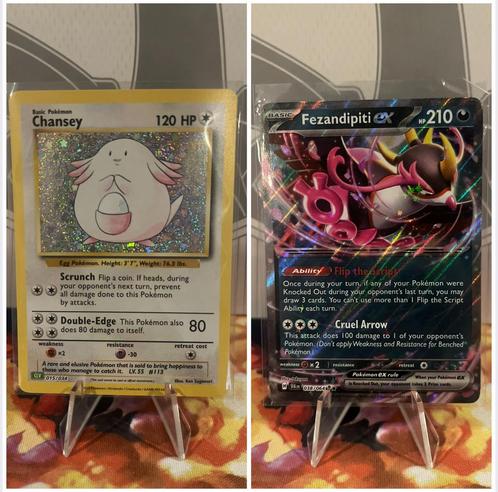 Pokemon hitjes €5 | Chansey, Fezandipiti, Servine, Hobby en Vrije tijd, Verzamelkaartspellen | Pokémon, Zo goed als nieuw, Losse kaart