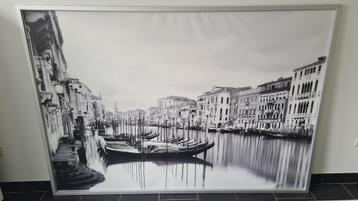 Grote prent zwart-wit 200 x 140 cm beschikbaar voor biedingen