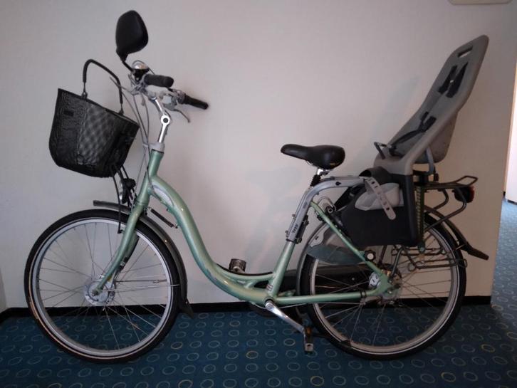 MOEDERFIETS SPARTA 26" NEXUS 7 & YEPP ZITJE, Fietsen en Brommers, Fietsen | Dames | Moederfietsen, Zo goed als nieuw, Sparta, Minder dan 47 cm