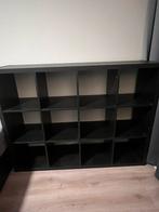 Ikea Kallax kast, zwart, 3x4, Ophalen, Zo goed als nieuw