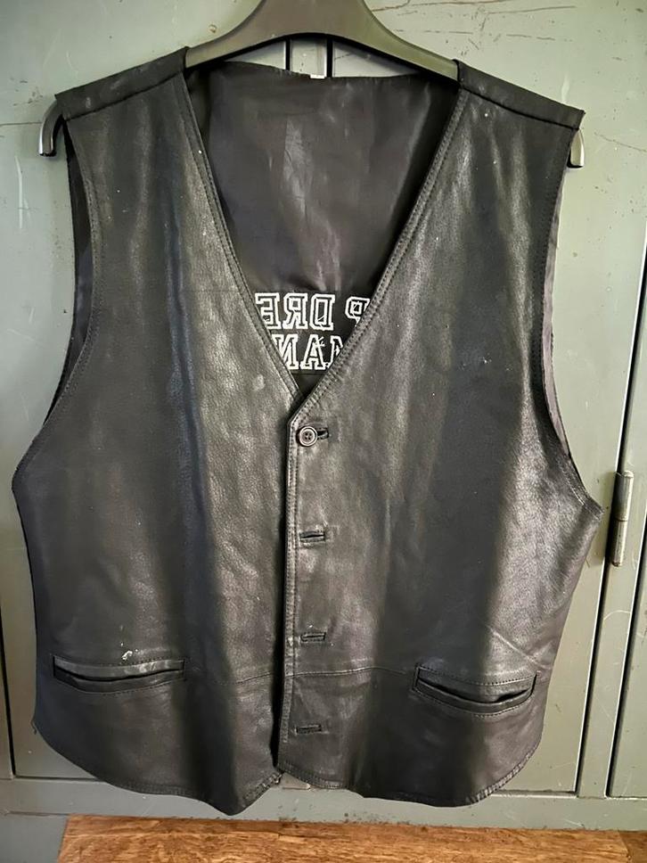 Biker vest motorvest biker gilet LEER aanbieding, Motoren, Kleding | Motorkleding, Jas | leer, Heren, Nieuw zonder kaartje, Ophalen of Verzenden