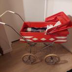 Vintage Poppenwagen - Rood met Witte Accenten, Ophalen of Verzenden, Gebruikt, Overige typen