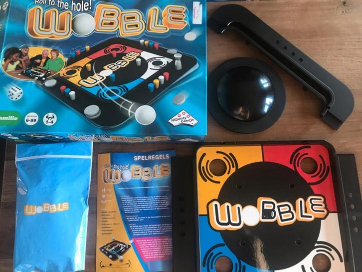 Wobble behendigheidsspel, Hobby en Vrije tijd, Gezelschapsspellen | Bordspellen, Zo goed als nieuw, Drie of vier spelers, Ophalen of Verzenden