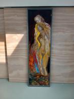 Eva en Adam in lijst olieschilderij, Antiek en Kunst, Ophalen